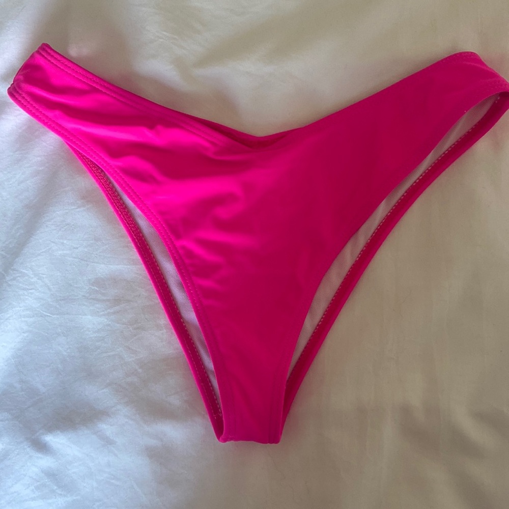Hot Pink Bikini Bottoms Small SHEIN